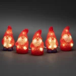 Konstsmide Koristevalot-Akryylijoulupukit 5 Kpl/setti