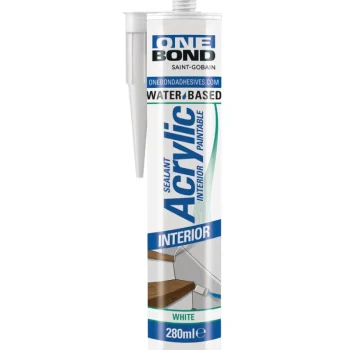 Onebond Liimat, Massat Ja Tasoitteet-Akryylitiivistemassa 280 Ml, Valkoinen