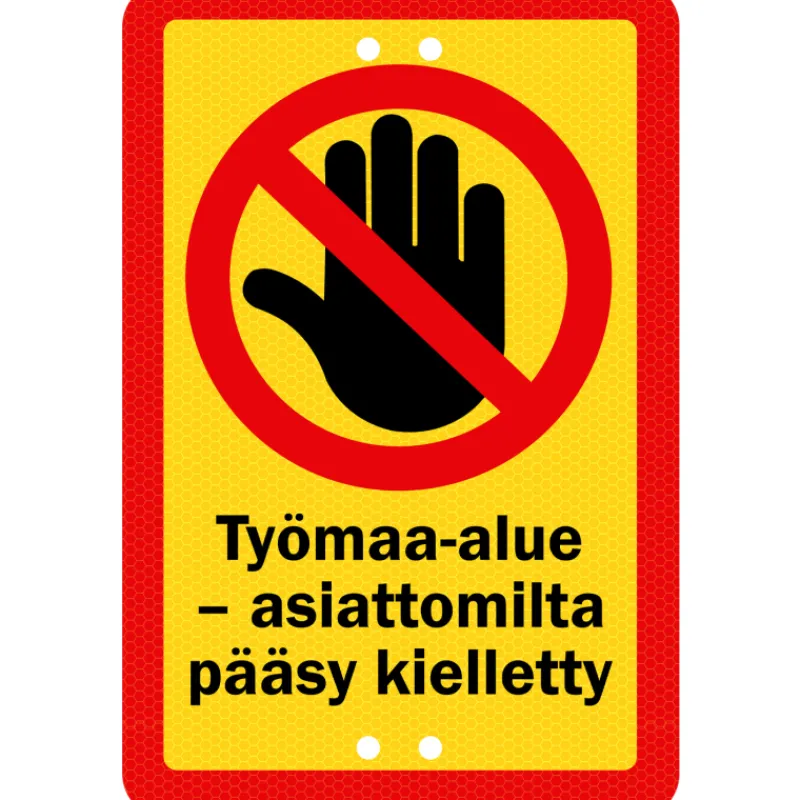 alumiinikyltti-sekure-20-x-30-CYooCIKW-0.webp Sekure Pienrauta-Alumiinikyltti 20 X 30 Cm Työmaa-alue