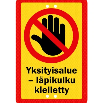 Sekure Pienrauta-Alumiinikyltti 20 X 30 Cm Yksityisalue 2