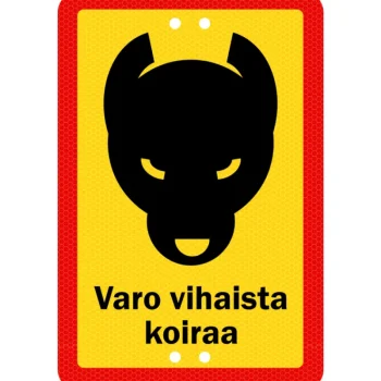 Sekure Pienrauta-Alumiinikyltti 20 X 30 Cm Varo Vihaista Koiraa