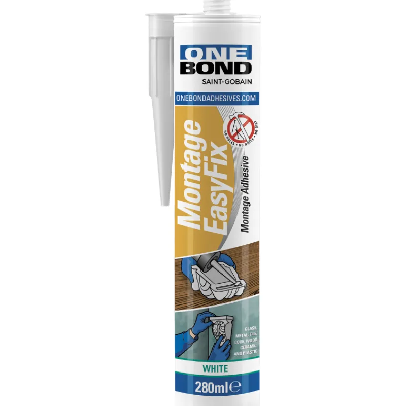 asennusliima-onebond-easy-fix-fZDEuYNp-0.webp Onebond Liimat, Massat Ja Tasoitteet-Asennusliima Easy Fix 280 Ml, Valkoinen