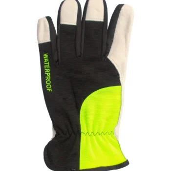 Jm Työvaatteet-Asentajankäsine 100 % Vedenpitävä Pukinnahkainen Keltainen