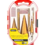 Kraft Sähkötyökalujen Tarvikkeet-Askelpora/porajyrsinsarja 3+3 Osainen