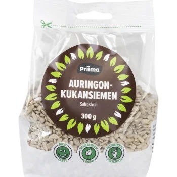 Priima Pähkinät Ja Kuivatut Hedelmät^Auringonkukansiemen 300 G Kuorittu