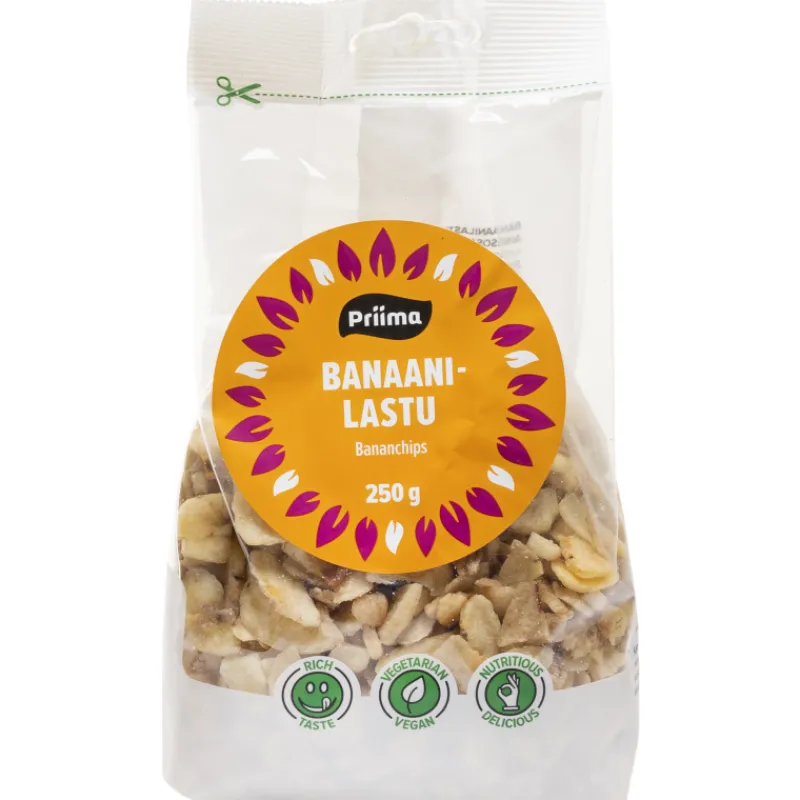 banaanilastu-priima-250-g-smJDdhij-0.webp Priima Pähkinät Ja Kuivatut Hedelmät^Banaanilastu 250 G