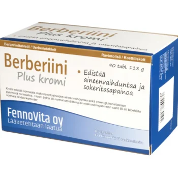 Fennovita Terveysravinteet Ja -valmisteet^Berberin 90 Kpl Plus Kromi