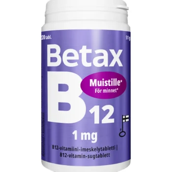 Vitabalans Terveysravinteet Ja -valmisteet^Betax 220 Kpl B12 1 Mg