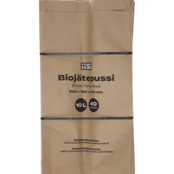 Iisi Roskapussit Ja -kassit^Biojätepussi 10 L 40 Kpl Paperinen