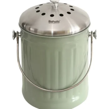 Bioproffa Roskakorit Ja Lajitteluastiat^Biokeruuastia Metallinen, Basilikanvihreä, 5 L