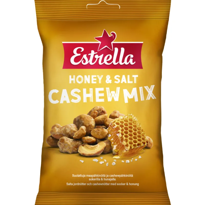 cashew-mix-estrella-140-g-hone-LNqnUeEH-0.webp Estrella Pähkinät Ja Kuivatut Hedelmät^Cashew Mix 140 G Honey & Salt