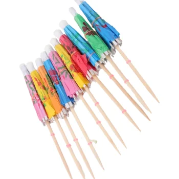 Let's Party Juhlakoristeet-Cocktailvarjo 10 Kpl Kukka