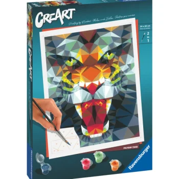 Ravensburger Lauta- Ja Palapelit-CreArt Polygon Tiger