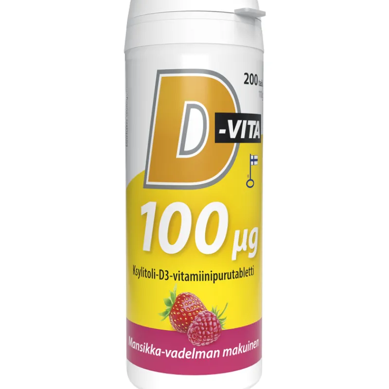 d-vita-100-u00b5g-200-kpl-mans-dQgILBFT-0.webp Vitabalans Terveysravinteet Ja -valmisteet^D-Vita 100 u00b5g 200 Kpl Mansikka-vadelma
