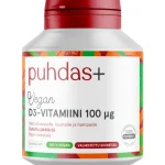 Puhdas+ Terveysravinteet Ja -valmisteet^D3-vitamiini 100 u00b5g 60 Kaps