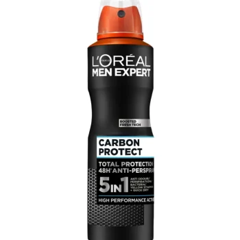 Loreal Men Miesten Ihonhoito Ja Puhdistus^Deo Spray 150 Ml Carbon Protect 5in1