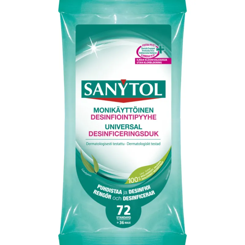 desinfioimispyyhe-sanytol-72-k-EmXwpdPH-0.webp Sanytol Kodin Puhdistusaineet Ja Ilmanraikastimet^Desinfioimispyyhe 72 Kpl