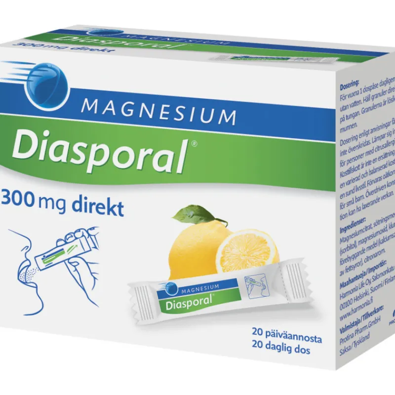 diasporal-20-kpl-magnesium-300-zRlFJHJL-0.webp Terveysravinteet Ja -valmisteet^Diasporal 20 Kpl Magnesium 300 Direkt