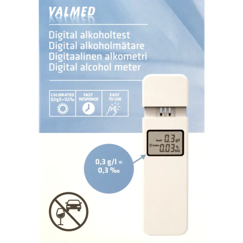 digitaalinen-alkometri-valmed-NSGHTClz-0.webp Valmed Hyvinvointi- Ja Terveydenhoitotarvikkeet^Digitaalinen Alkometri 1 Kpl