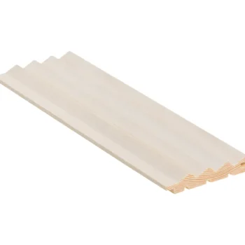 Cent Puutavara-Dyyni-paneeli 15x90x2400, Mänty, Valkolakattu