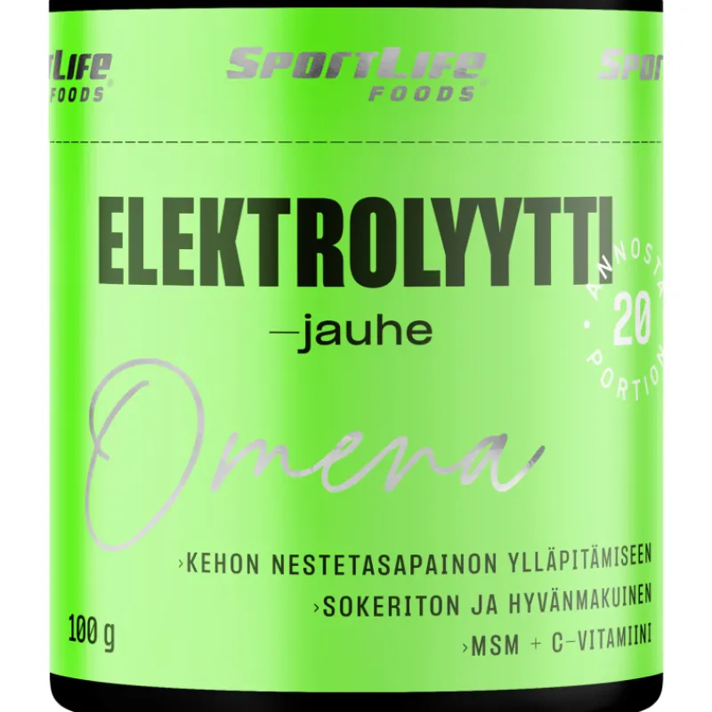 elektrolyyttijauhe-sportlife-1-IrNfRXXq-0.webp Sportlife Terveysravinteet Ja -valmisteet^Elektrolyyttijauhe 100 G Omena