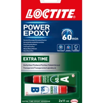Loctite Liimat, Massat Ja Tasoitteet-Epoksiliima Power Epoxy Extra Time 4 H 2 X 11 Ml