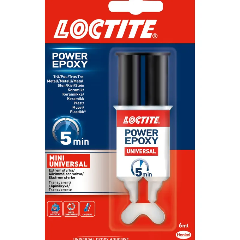 epoksiliima-power-epoxy-mini-u-nvRtnvGd-0.webp Loctite Liimat, Massat Ja Tasoitteet-Epoksiliima Power Epoxy Mini Universal, 6 Ml