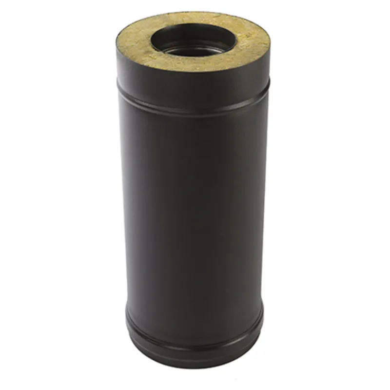 eristetty-jatko-osa-piippupake-EvGQThzQ-0.webp Pisla Kiuas- Ja Takkatarvikkeet-Eristetty Jatko-osa Piippupaketille 1000 Mm / 150 Mm, Musta