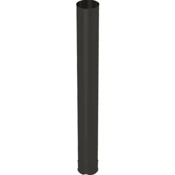 Pisla Kiuas- Ja Takkatarvikkeet-Eristämätön Liitosputki 1 M, Musta