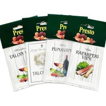 Presto Juomien Valmistus Ja Makuaineet^Etiketti 25 Kpl