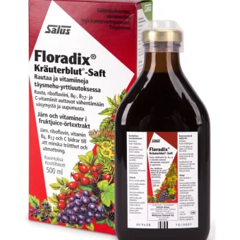 Salus Terveysravinteet Ja -valmisteet^Floradix 500 Ml Nestemäinen Rauta-vitamiinivalmiste