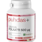 Puhdas+ Terveysravinteet Ja -valmisteet^Folaatti 500 u00b5g 60 Kaps 5-MTHF
