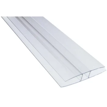 Keraplast Pihan Rakennusmateriaalit-H-profiililista , 10 Mm PC-muovi Kirkas 4 M