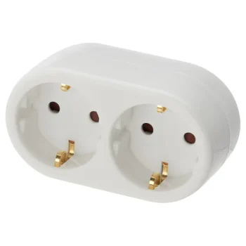 Energy+ Jatkojohdot-Haaroitin, 2 Pistorasiaa