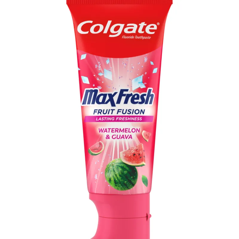 hammastahna-colgate-75-ml-max-HrJMRKSt-0.webp Colgate Suunhoitotuotteet Ja Tarvikkeet^Hammastahna 75 Ml Max Fresh Fruit Fusion Watermelon & Guava
