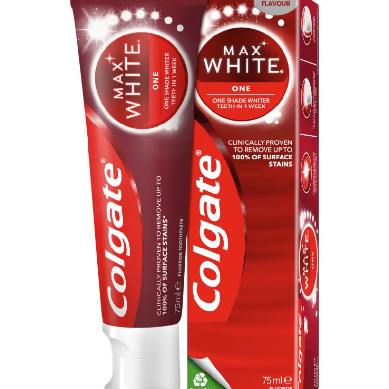 hammastahna-colgate-75-ml-max-JkLKyGTS-0.webp Colgate Suunhoitotuotteet Ja Tarvikkeet^Hammastahna 75 Ml Max White One