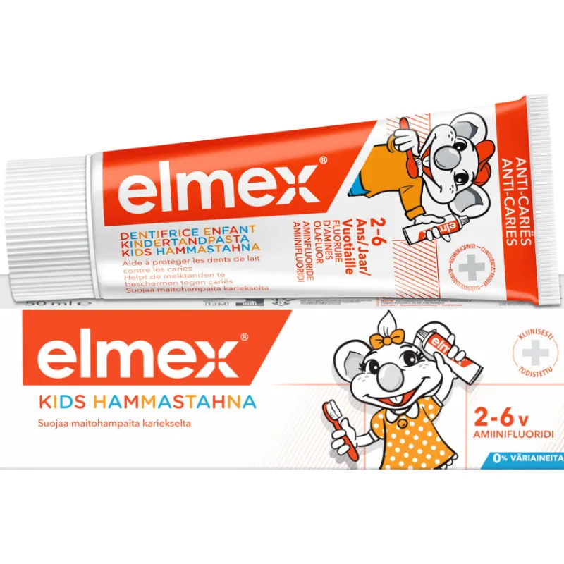 hammastahna-elmex-50-ml-lapset-FCRhvWTF-0.webp Elmex Suunhoitotuotteet Ja Tarvikkeet^Hammastahna 50 Ml Lapset 2-6 Vuotta