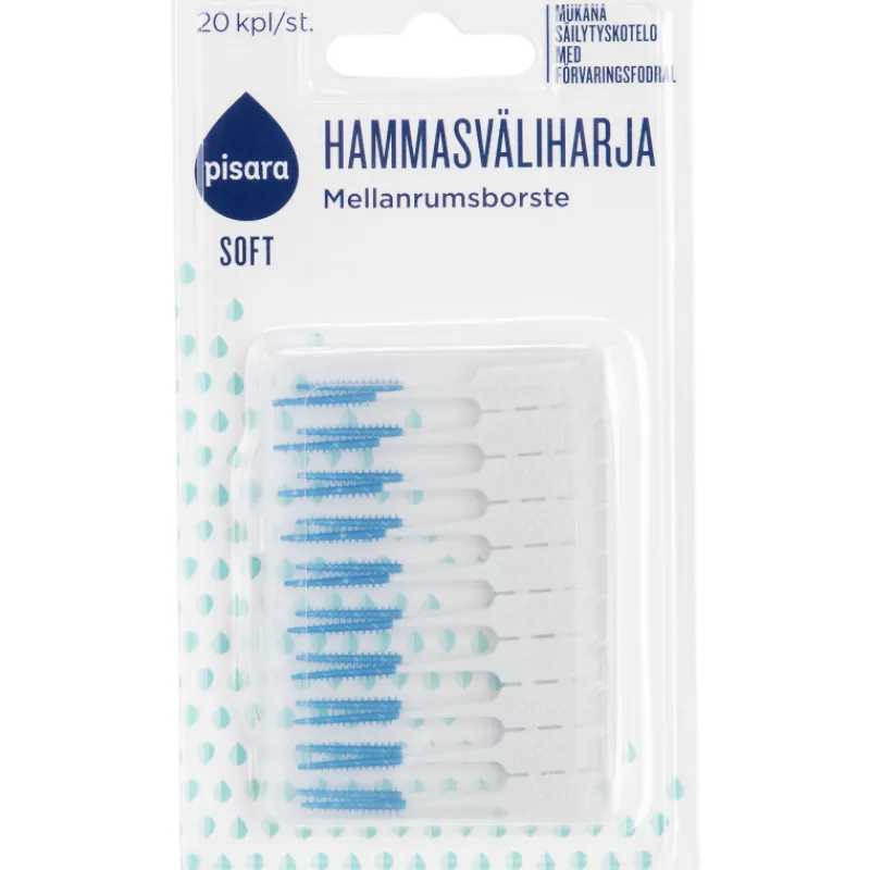 hammasvliharja-pisara-20-kpl-ckZYVKvG-0.webp Pisara Suunhoitotuotteet Ja Tarvikkeet^Hammasväliharja 20 Kpl