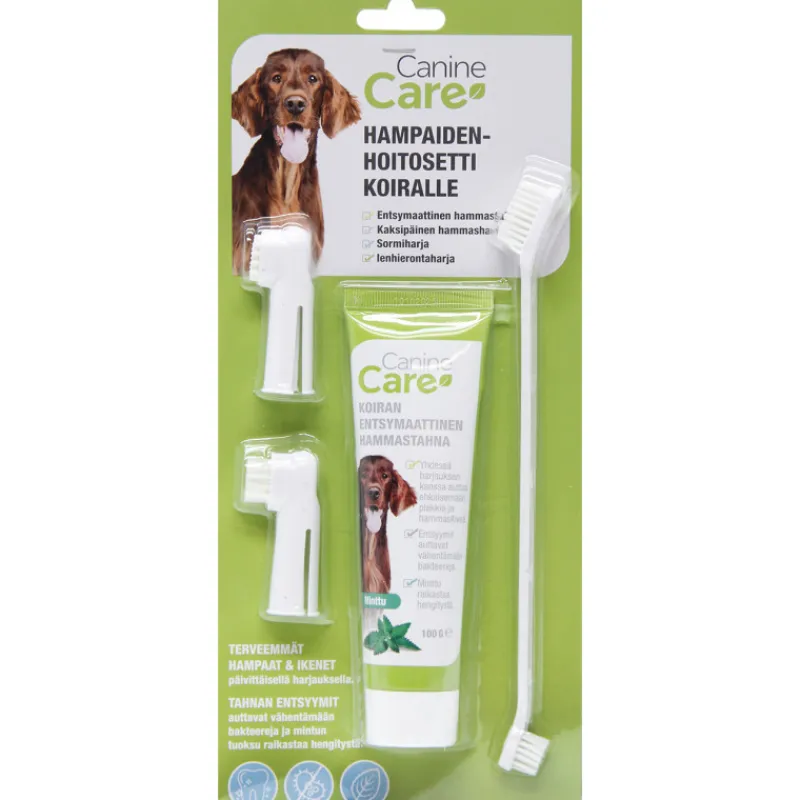 hampaidenhoitosetti-caninecare-KTTCyfqi-0.webp Caninecare Koiratarvikkeet^Hampaidenhoitosetti 100 G