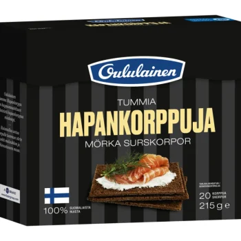 Oululainen Näkkileivät Ja Hapankorput^Hapankorppu 215 G Tumma