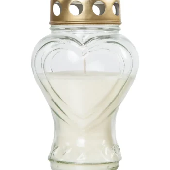 Kotikulta Kynttilänjalat Ja Kynttilät-Hautakynttilä Sydän