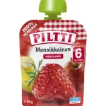 Piltti Lastenruoka-ateriat Ja Välipalat^Hedelmä-marjasose 90 G Mansikkainen 6 Kk