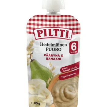 Piltti Lasten Puurot^Hedelmäinen Puuro 110 G Päärynä-banaani 6 Kk