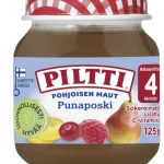 Piltti Lastenruoka-ateriat Ja Välipalat^Hedelmäsose 125 G Pohjoisen Maut Punaposki 4 Kk