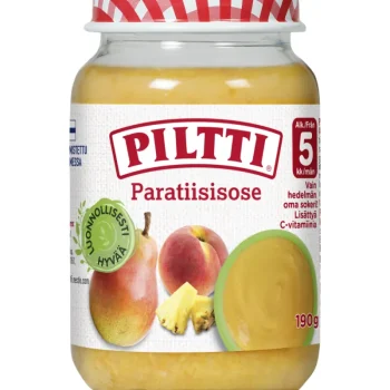 Piltti Lastenruoka-ateriat Ja Välipalat^Hedelmäsose 190 G Paratiisisose 5 Kk