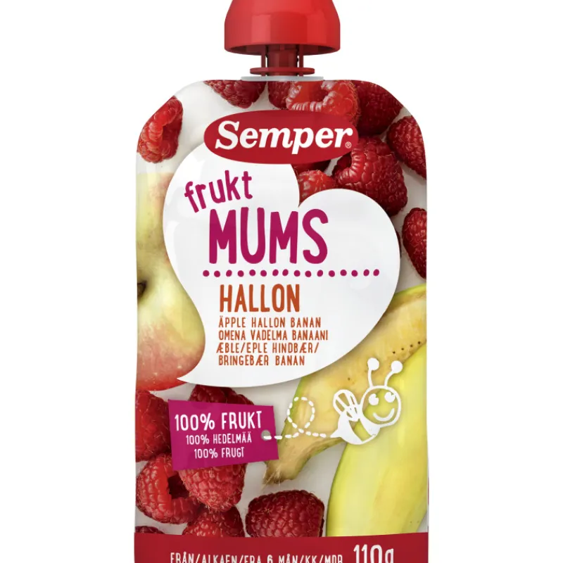 hedelmsose-semper-110-g-fruktm-pPRzEOoH-0.webp Semper Lastenruoka-ateriat Ja Välipalat^Hedelmäsose 110 G Fruktmums Vadelma 6 Kk