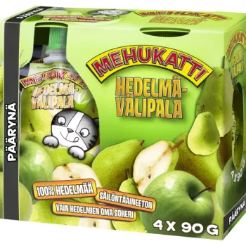 Mehukatti Mehut, Mehutiivisteet Ja Glögit^Hedelmävälipala 4 X 90 G Päärynä