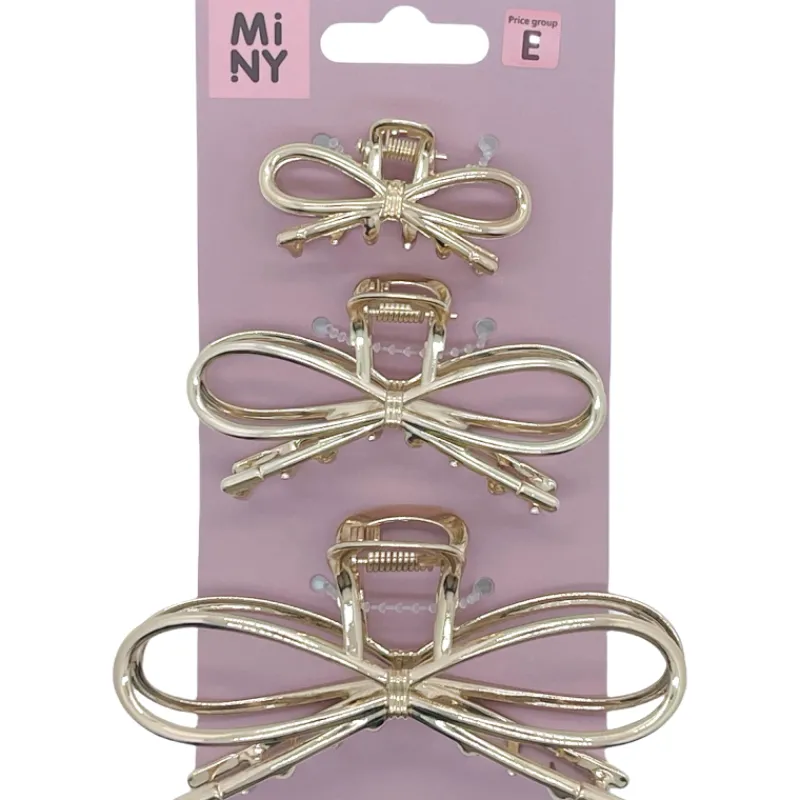 hiusklipsi-miny-3-kpl-rusetti-xHrMQwLe-0.webp Miny Hiuskoristeet Ja Hiustenhoitovälineet^Hiusklipsi 3 Kpl Rusetti