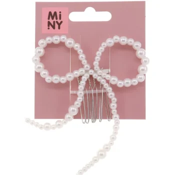 Miny Hiuskoristeet Ja Hiustenhoitovälineet^Hiusklipsi Rusetti Helmet, Valkoinen