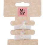 Miny Hiuskoristeet Ja Hiustenhoitovälineet^Hiuslenkki 2 Kpl Yksisarvinen, Valkoinen